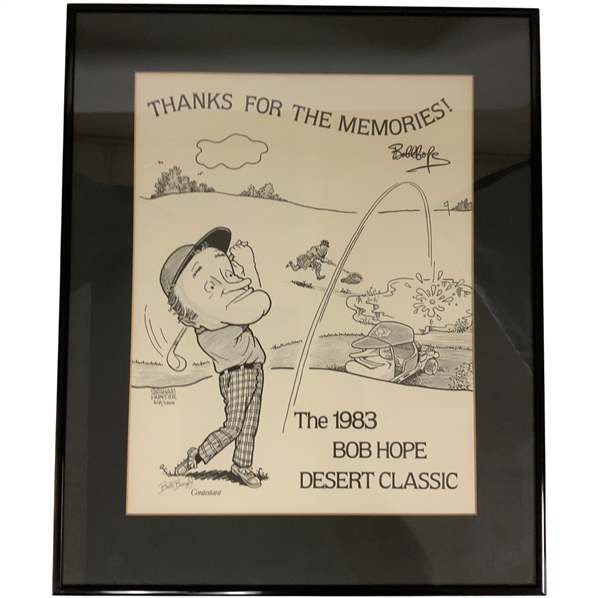 Bob Hope Limited Edition 1983 Bob Hope Desert Classic Lithograph -Framed