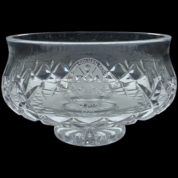 Robert Boyds Waterford Crystal PGA of America 1996 Low Club Professional Commemorative Trophy Bowl