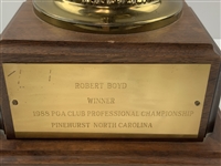 1988 PGA Club Professional Championship Walter Hagen Cup Trophy Awarded to Robert Boyd