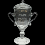 Robert Boyds PING North Carolina Open Champion Lidded Cut Crystal Trophy Urn