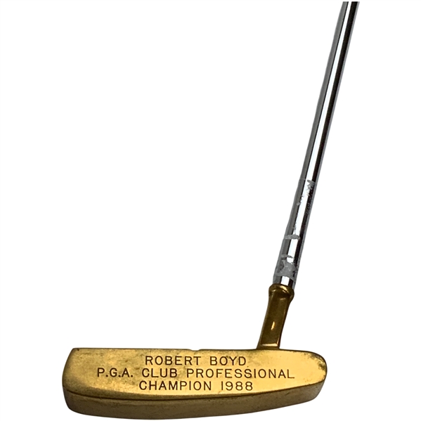 1988 PGA Club Professional Championship Gold-Plated PING Zing Victory Putter For Robert Boyds Win