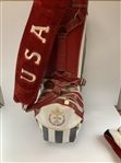 Miller Golf 1990 PGA Cup Matches Team USA Staff Bag and Headcover Set Prepared for Bob Boyd