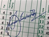 Seven (7) Masters Champions Signed Augusta National Scorecards JSA ALOA