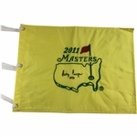 Billy Casper Signed 2011 Masters Embroidered Flag w/1970 JSA ALOA