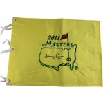 Tommy Aaron Signed 2011 Masters Embroidered Flag with 1973 JSA ALOA