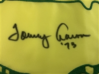 Tommy Aaron Signed 2011 Masters Embroidered Flag with '1973' JSA ALOA