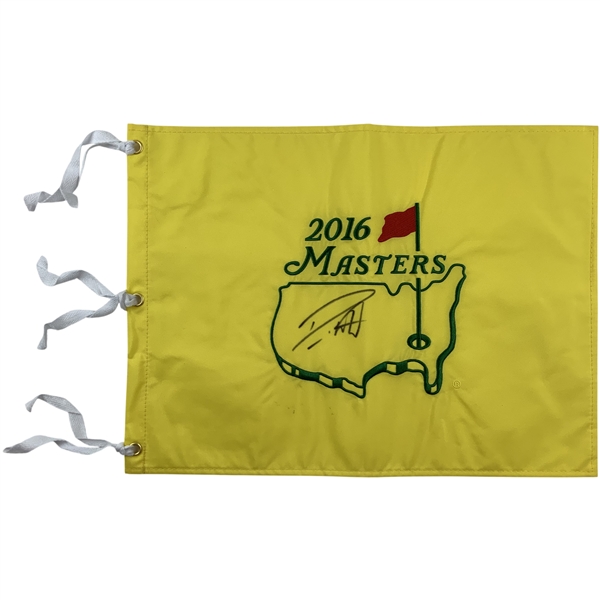 Danny Willett Signed 2016 Masters Tournament Embroidered Flag JSA ALOA