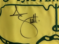 Adam Scott Signed 2013 Masters Tournament Embroidered Flag JSA ALOA