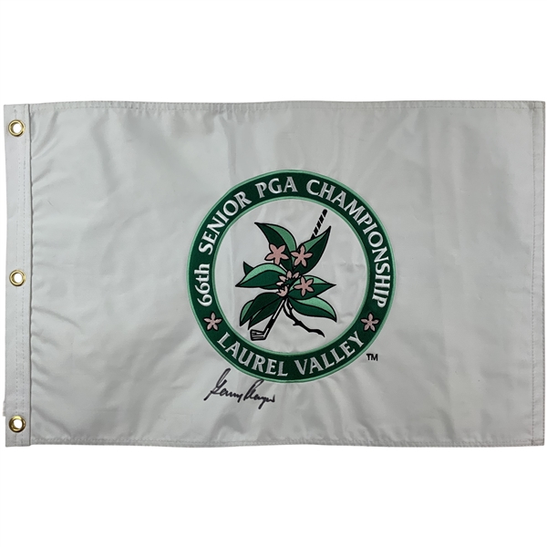 Gary Player Signed 2005 Senior PGA Championship at Laurel Valley Flag JSA ALOA