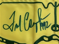 Fred Couples Signed Undated Masters Embroidered Flag with '1992' JSA ALOA