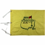 Gary Player Signed 2010 Masters Tournament Embroidered Flag JSA ALOA