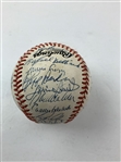 1992 Atlanta Braves Team Signed National League Champs Ball w/ Justice, Glavine & Smoltz JSA ALOA