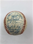 1987 Baltimore Orioles Team Signed Ball w/ Ripken Sr & Frank Robinson JSA ALOA 