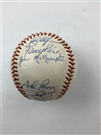 Cincinnati Reds Riverfront Stadium 1970-2002 Reunion Ball Signed by 24 Old Timers JSA ALOA