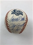 Cincinnati Reds Riverfront Stadium 1970-2002 Reunion Ball Signed by 24 Old Timers JSA ALOA