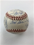 Cincinnati Reds Riverfront Stadium 1970-2002 Reunion Ball Signed by 24 Old Timers JSA ALOA