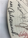 Amateur Tiger Woods & Field Signed Masters White Hat JSA ALOA