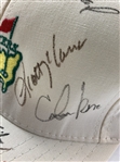 Amateur Tiger Woods & Field Signed Masters White Hat JSA ALOA