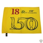 John Daly Signed 2022 OPEN Championship at St Andrews Yellow Flag JSA ALOA