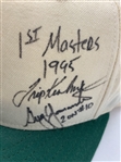 Tiger Woods Signed 1st Masters 1995 Augusta National White & Green Hat w/ Others JSA ALOA