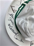 Three (3) Multi Signed Augusta National Logo Hats JSA ALOA