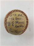 Ray Knight's Inscribed 1986 Home Run MLB 'Game of The Week' Used Ball 