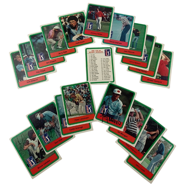 Fred Couples (RC) & 7 Others Signed 1982 Donruss Cards w/ Eleven (11) Unsigned JSA ALOA