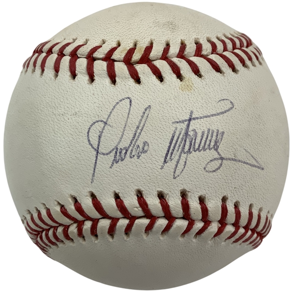Pedro Martinez Signed Rawlings Official Major League Baseball - Ray Knight Collection JSA ALOA