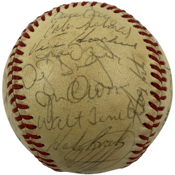 1984 New York Mets Team Signed Rawlings Official National League Baseball JSA ALOA