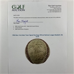 1984 New York Mets Team Signed Rawlings Official National League Baseball JSA ALOA