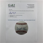 Frank Robinson Signed Rawlings Official Major League Practice Baseball JSA ALOA