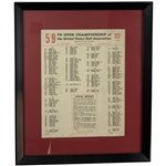 1959 U.S. Open Championship Pairing Sheet Winged Foot GC - Nicklaus Amateur