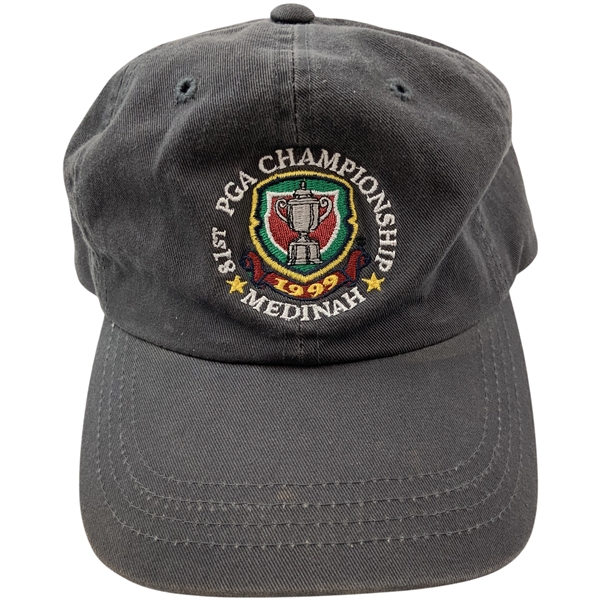 1999 PGA Championship at Medinah Country Club Imperial Adjustable Golf Cap-Tiger Woods 2nd Major Win