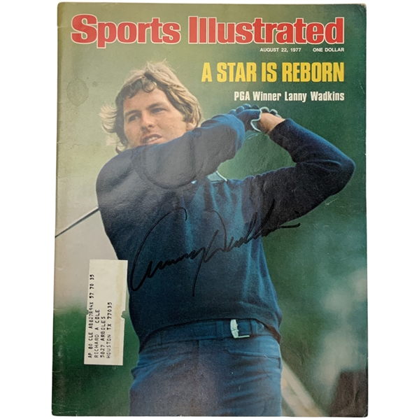Lanny Wadkins Signed August 22 1977 Sports Illustrated Magazine JSA ALOA