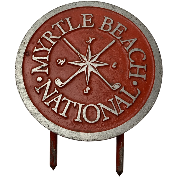 Cast Metal Myrtle Beach National Golf Course Tee Marker by Eagle Golf Products