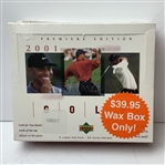 2001 Upper Deck Premiere Edition Golf Factory-Sealed Hobby Wax Box