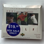 2001 Upper Deck Premiere Edition Golf Factory Sealed Box 24 Packs