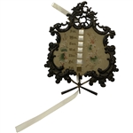 Antique Rococo Style Cast Metal Desktop Perpetual Day-of-the-Week Calendar
