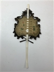 Antique Rococo Style Cast Metal Desktop Perpetual Day-of-the-Week Calendar