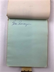 Vintage 1970s PGA Tour Professional Golf Autograph Book Featuring Hall of Fame Signatures