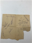 Multi-Signed Vintage Golf Autograph Sheet Including Arnold Palmer and Tony Lema (x4!) JSA #XX57967