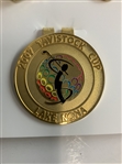 A Collection of Golf Tournament and Club Commemorative Pins and Accessories