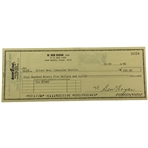 Ben Hogan Signed Personal Bank Check Dated November 19 1990 JSA ALOA