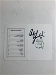 Nicklaus, Mickelson, Rose & Watson Signed Scorecards JSA ALOA