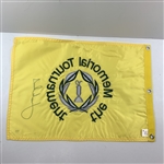 Jordan Spieth Signed Memorial Tournament Embroidered Flag PSA/DNA #AP22754