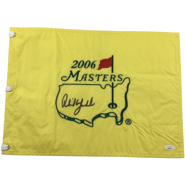 Phil Mickelson Signed 2006 Masters Tournament Embroidered Flag JSA Full