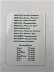 A Collection of Five (5) Signed Commemorative Golf Scorecards Including Augusta National and Whistling Straits JSA ALOA