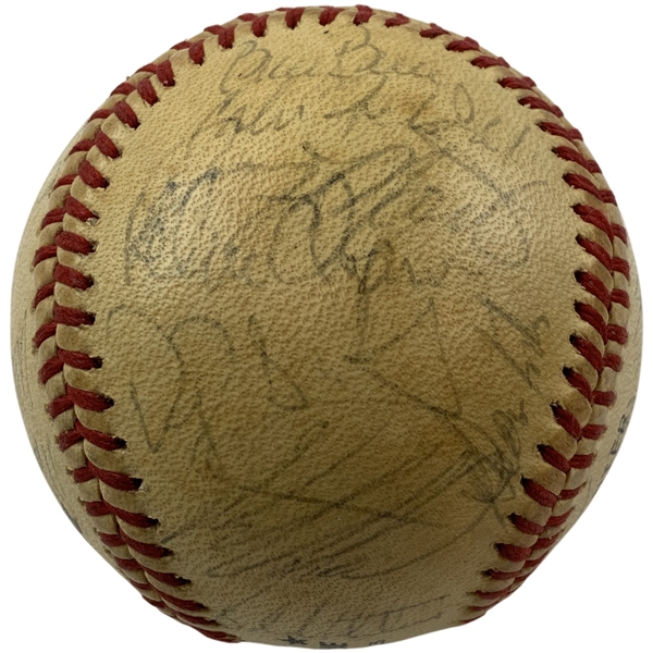 1984 New York Mets Team Signed NL Baseball w/ROY Gooden JSA ALOA