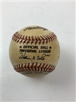 Ray Knight's Inscribed 1st ML Managerial Win August 7, 1993 Game Used Ball