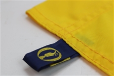 Brian Harman Signed 2023 The Open Championship at Royal Liverpool Yellow Screen Flag JSA ALOA